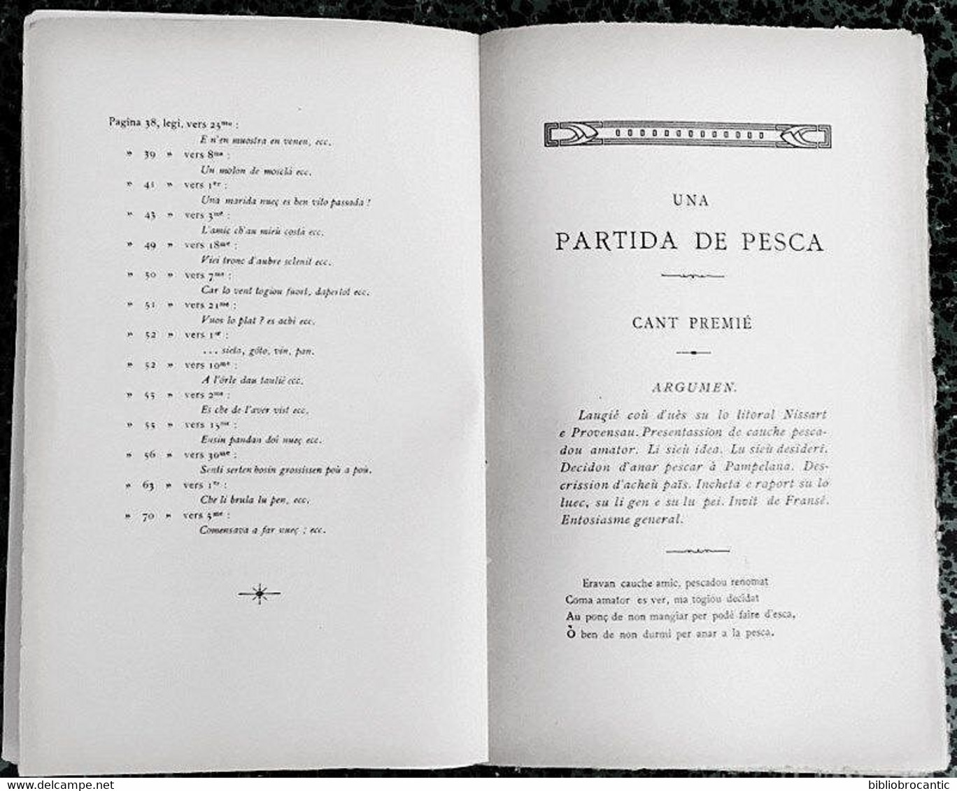 *UNA PARTIDA DE PESCA* POEMA NISSART De CARLO VIEIL - Poesia