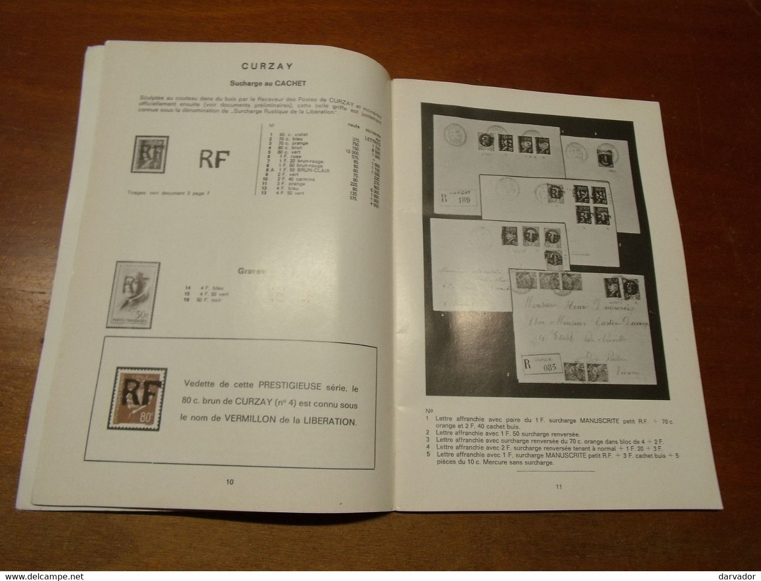 Classeur AA / Catalogue F.S.A. TIMBRES DE LA LIBERATION 48 Pages En Noir Et Blanc Cotion En Francs Année ?? - Francia