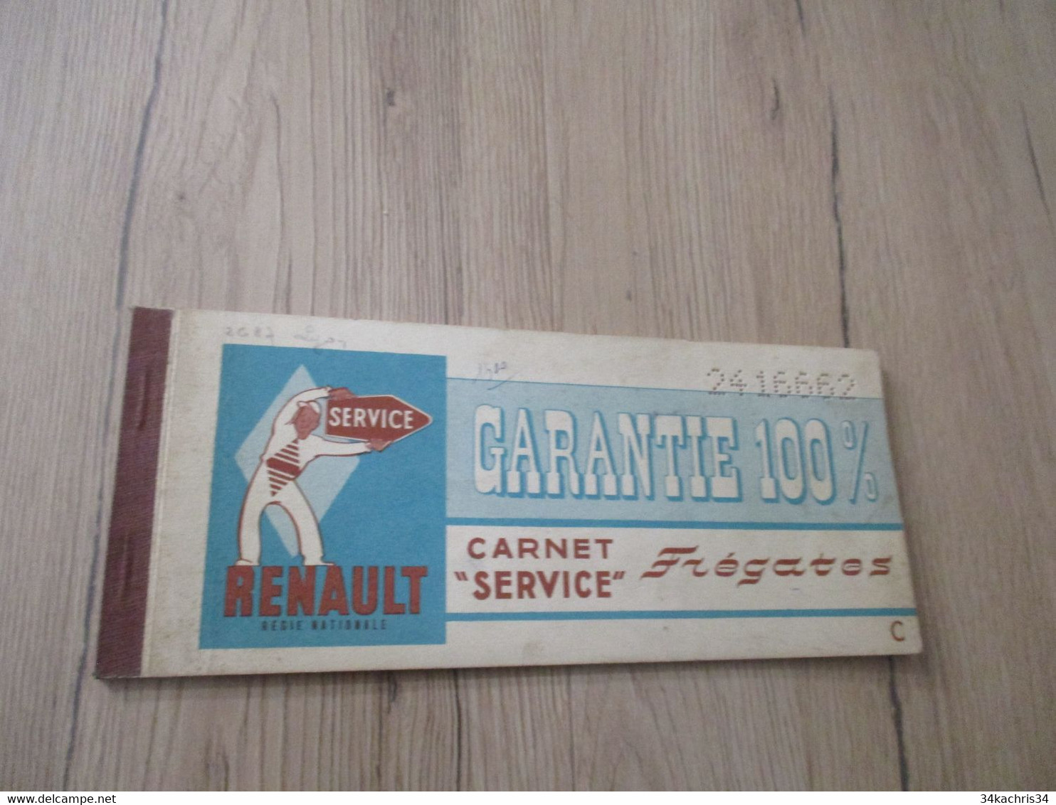 Carnet Service Frégates Renault - Voitures