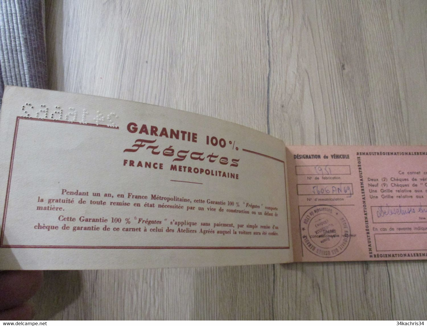 Carnet Service Frégates Renault - KFZ