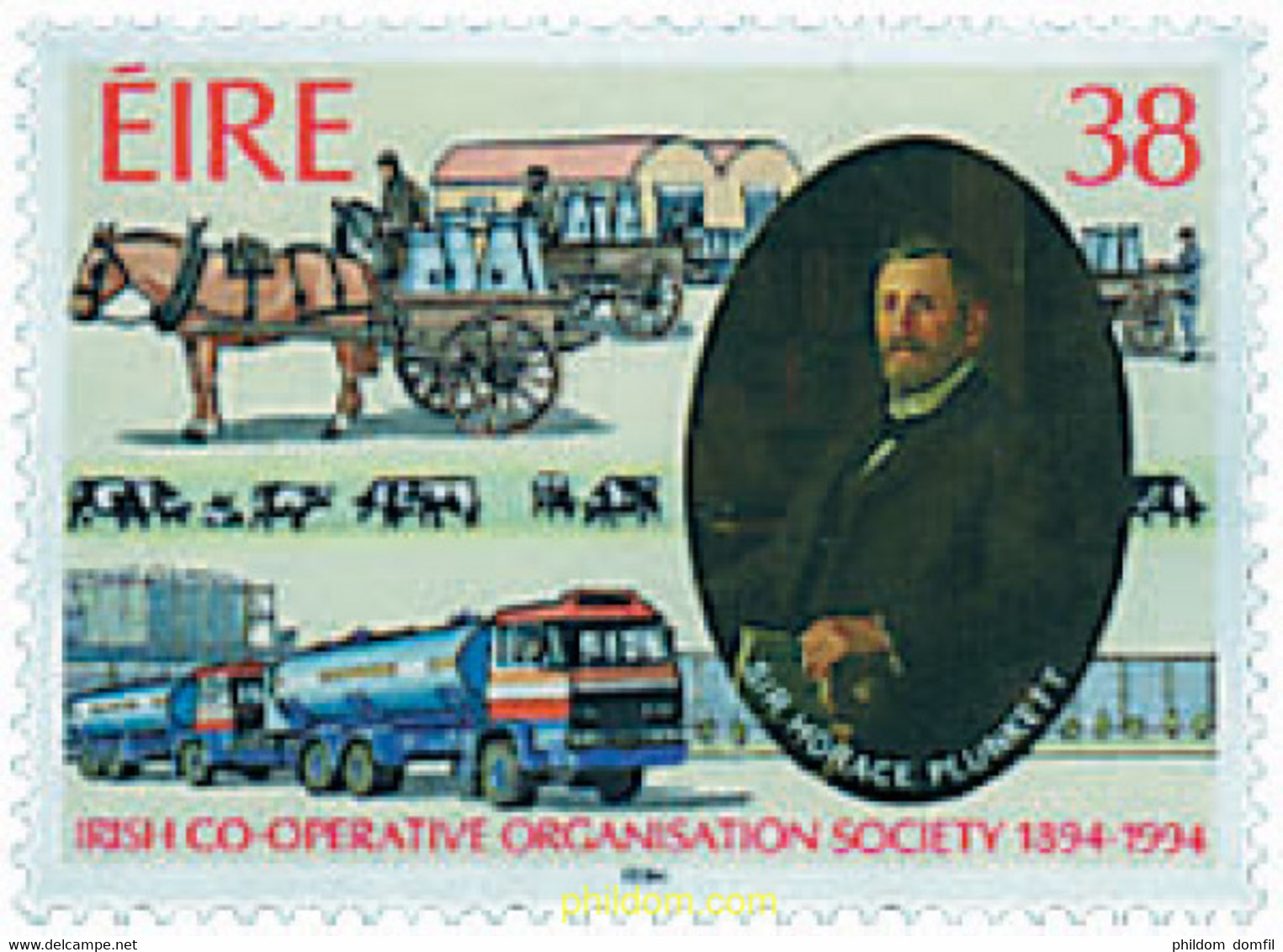 41997 MNH IRLANDA 1994 CENTENARIO DE LA ORGANIZACION DE SOCIEDADES DE COOPERATIVAS - Collezioni & Lotti