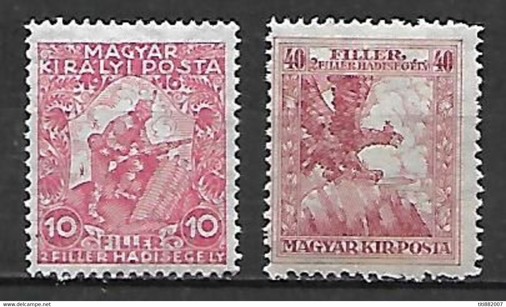 HONGRIE    -  1916 .  Y&T N° 159 *  &  161 * - Nuovi