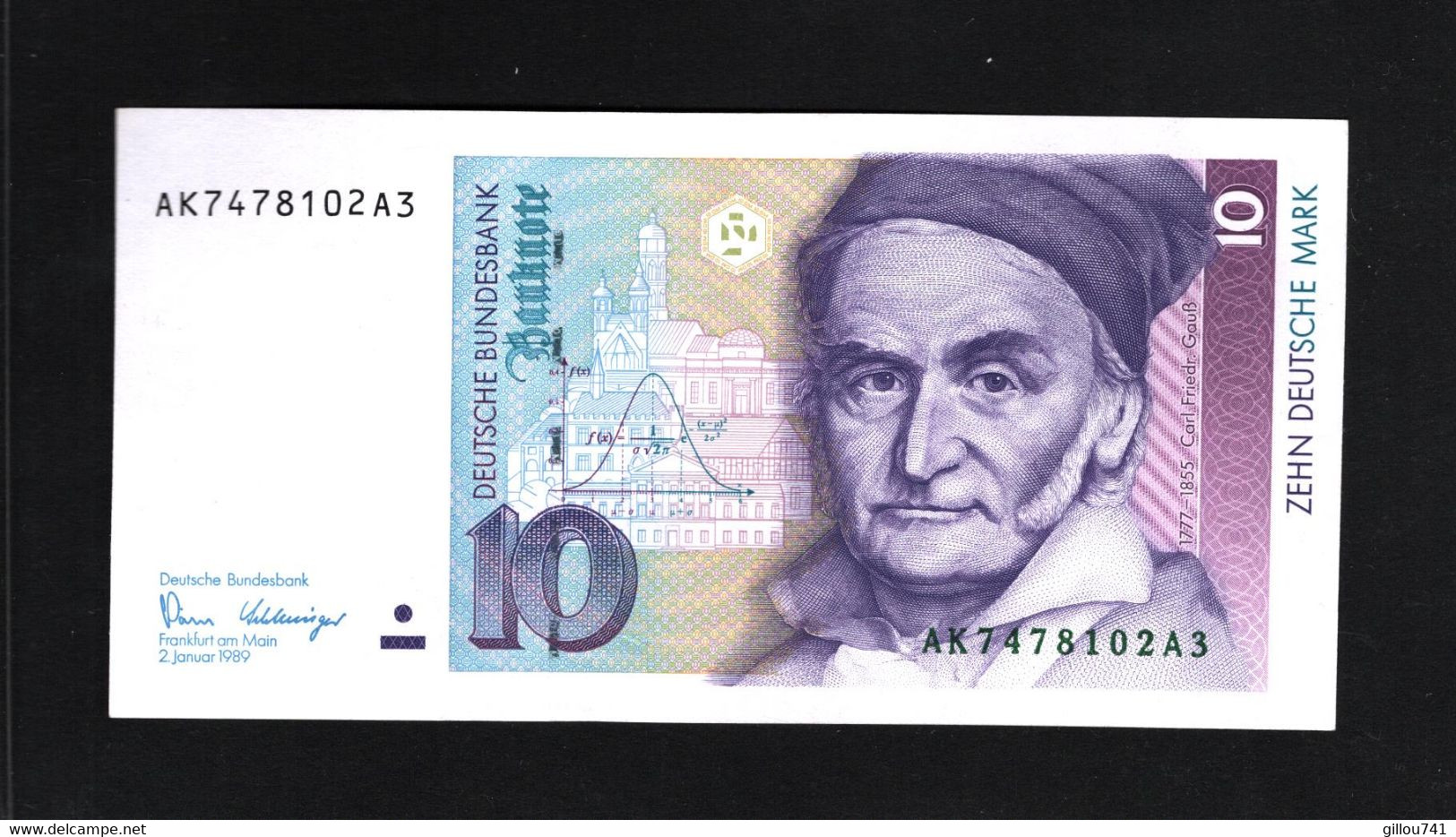 Allemagne République Fédérale, 10 Deutsche Mark, 1989-1999 Issue - 10 DM