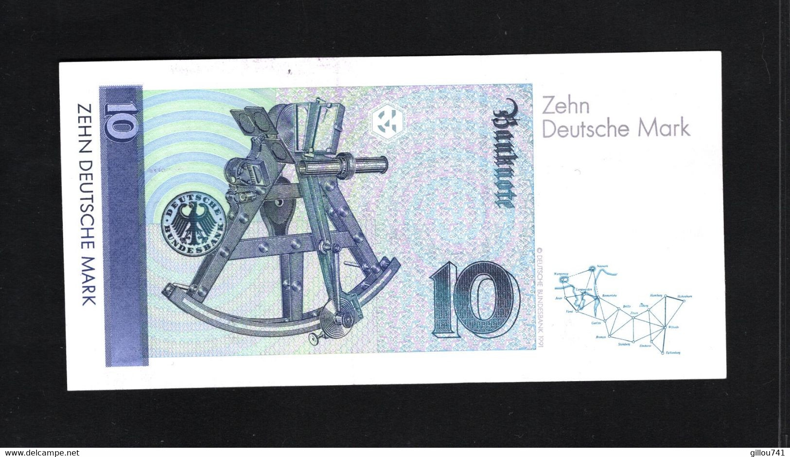 Allemagne République Fédérale, 10 Deutsche Mark, 1989-1999 Issue - 10 Deutsche Mark