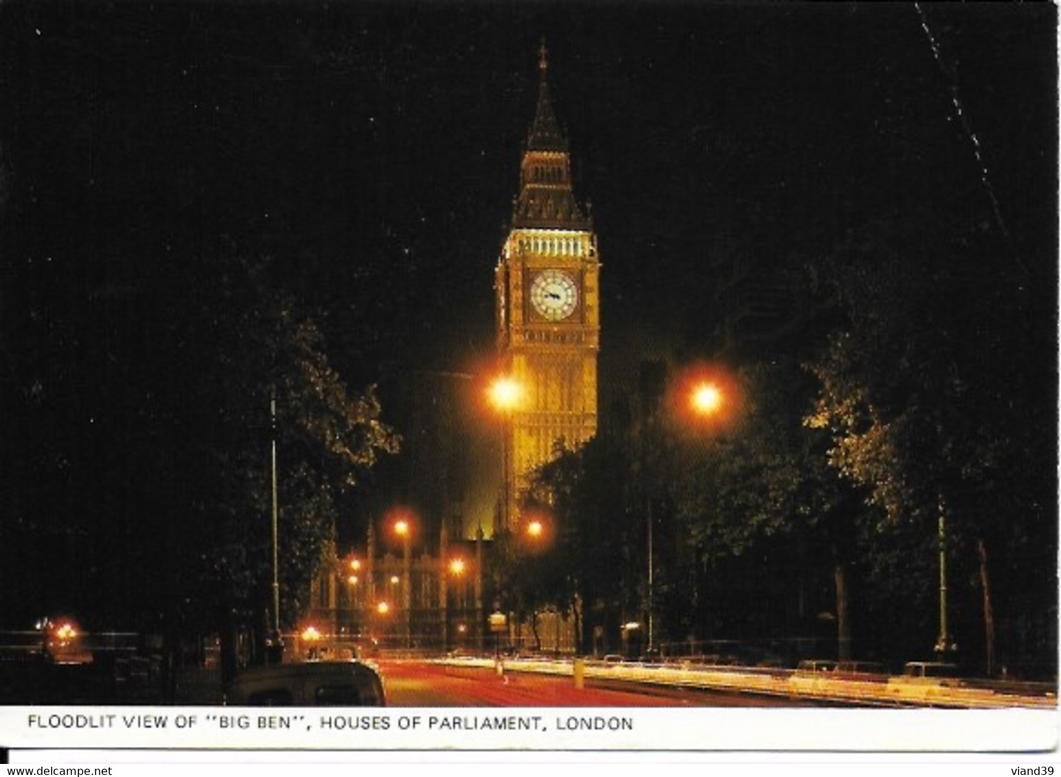 London. -  Londres. - Big Ben , Houses Of Parliament.   -  Cachet Poste 1976 - Tower Of London