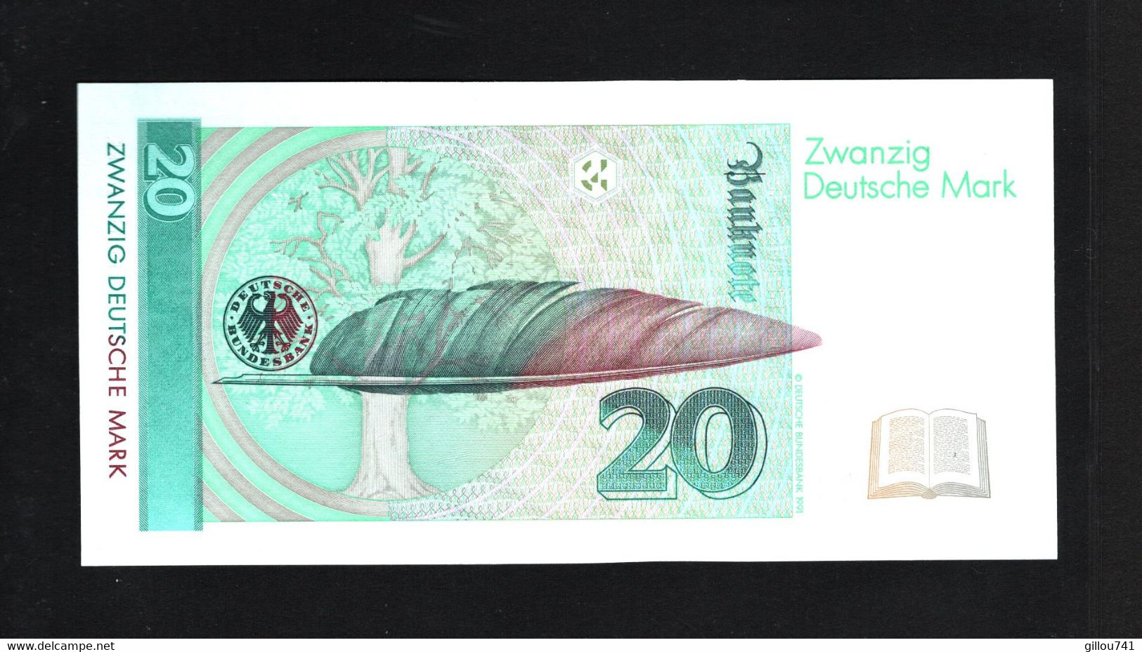 Allemagne République Fédérale, 20 Deutsche Mark, 1989-1999 Issue - 20 DM