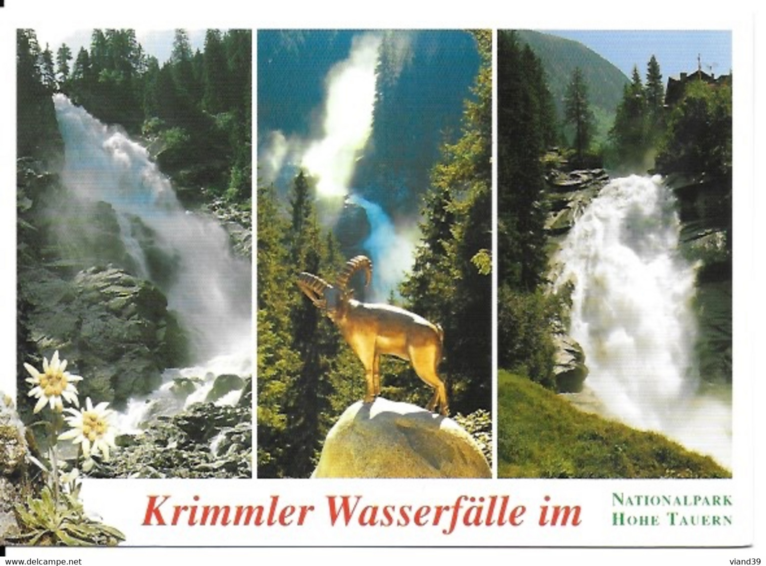 Krimmer Wasserfälle Im National Pak Hohe Tauern -  Cascades De Krimml. -  Non écrite - Krimml