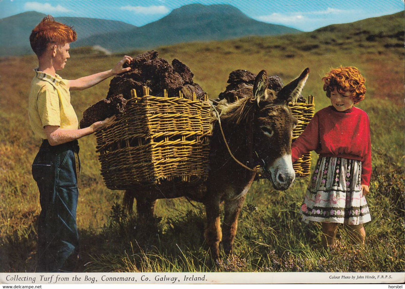 Ireland - Galway - Connemara - Children With Donkey - Nice Stamp - Galway