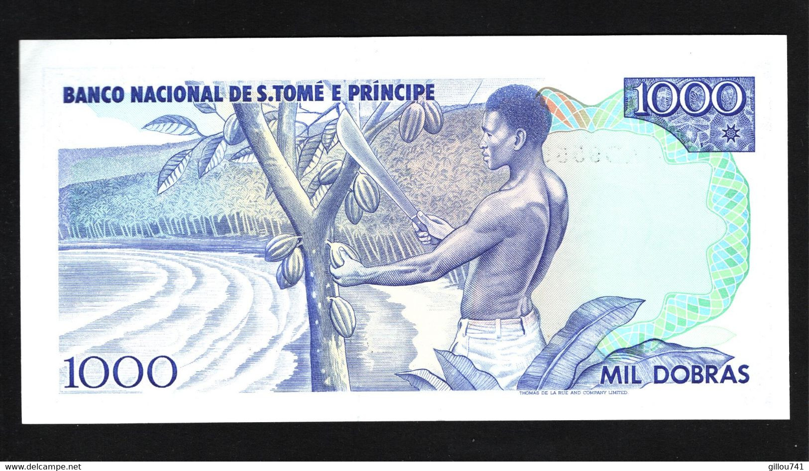 Sao Tomé-et-Principe, 1,000 Dobras, 1989 "Dobra" Issue - San Tomé E Principe