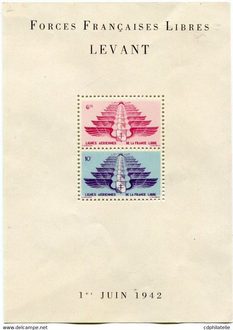 LEVANT BF 1 ** - Unused Stamps