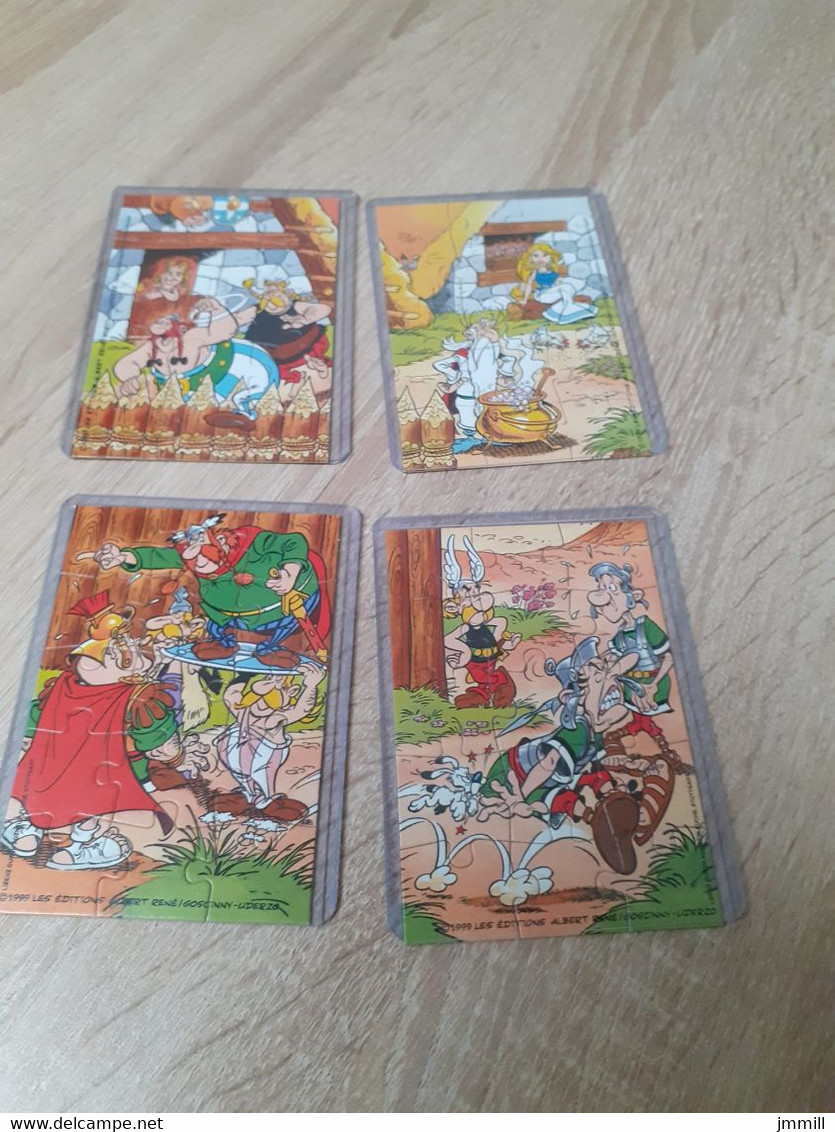 Lot De 4 Puzzles Kinder Asterix Année 1999 - Puzzels