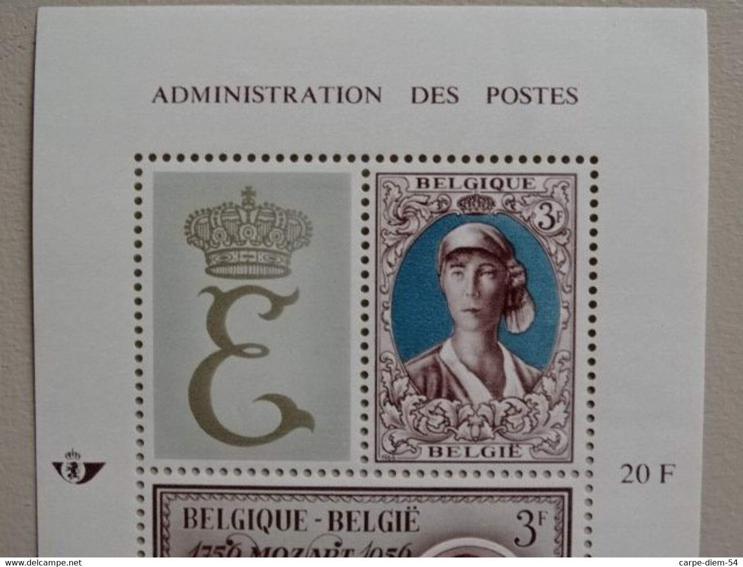 Belgique - 2 Feuillets Non Oblitérés - 2 Timbres De 3 Francs Belges Chacun - Reine Elisabeth - 1966 - 1961-1970