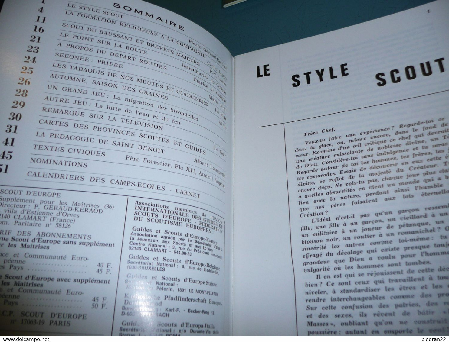 CHEFS ET CHEFTAINES SCOUTISME GUIDE REVUE MAITRISE SCOUTS D'EUROPE N° 60 DECEMBRE 1976 - Otros & Sin Clasificación