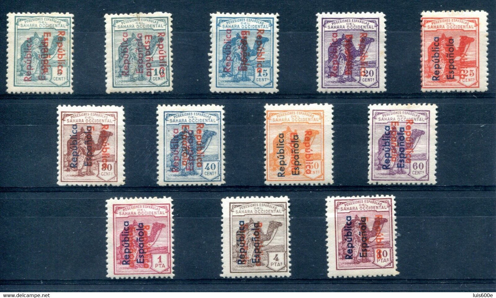 1934.SAHARA.EDIFIL 36C/47C*.NUEVOS CON FIJASELLOS(MH).CATALOGO 840€ - Sahara Español