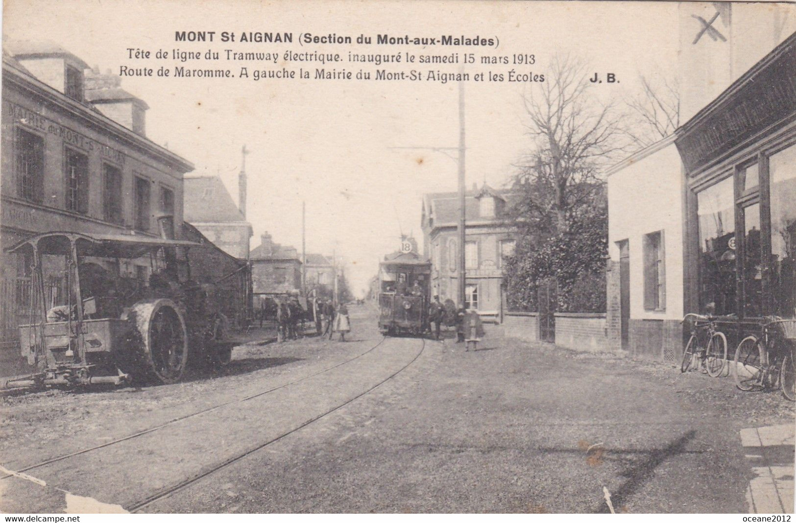 76 Mont Saint Aignan. Mont Aux Malades. Tête De Ligne Du Tramway - Mont Saint Aignan