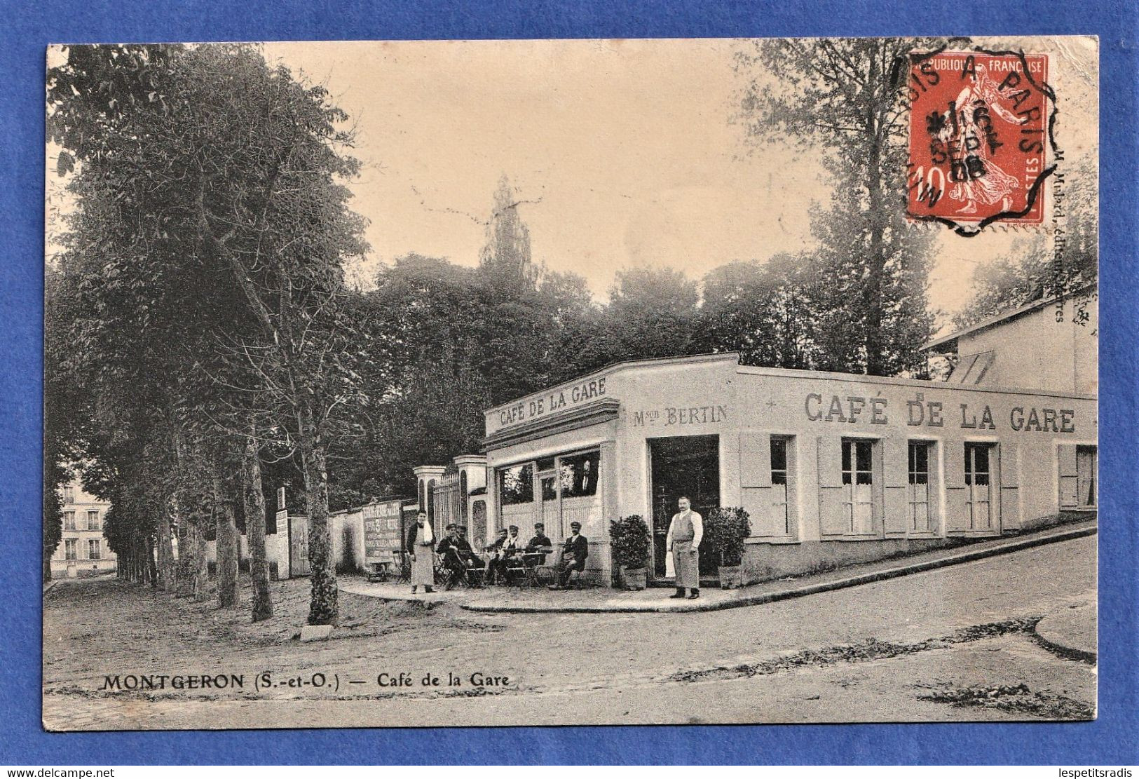 CPA 91 MONTGERON - Café De La Gare - Montgeron