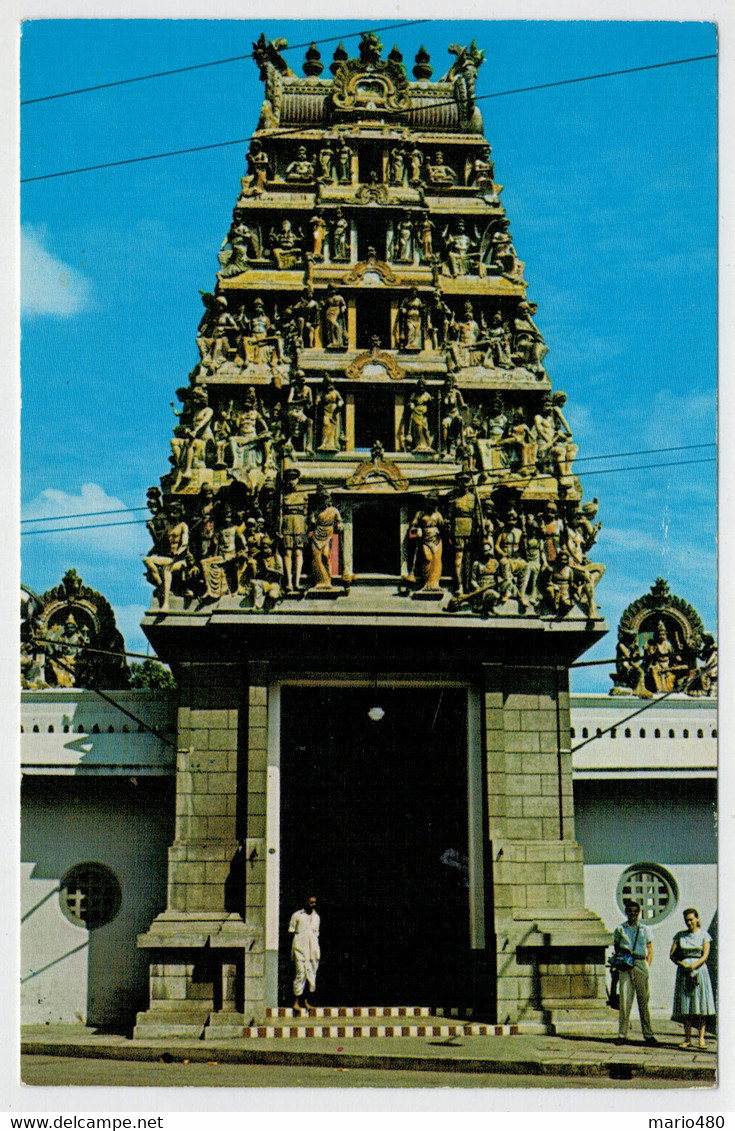 C.P.  PICCOLA   AN  INDIAN   TEMPLE       SINGAPORE      2 SCAN  (NUOVA) - Singapour