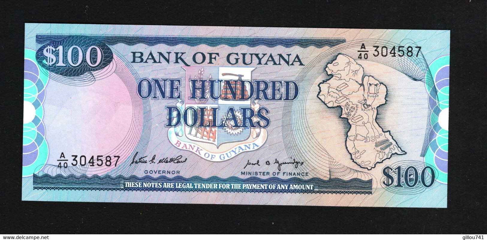 Guyana, 100 Dollars, 1989 Issue - Guyana