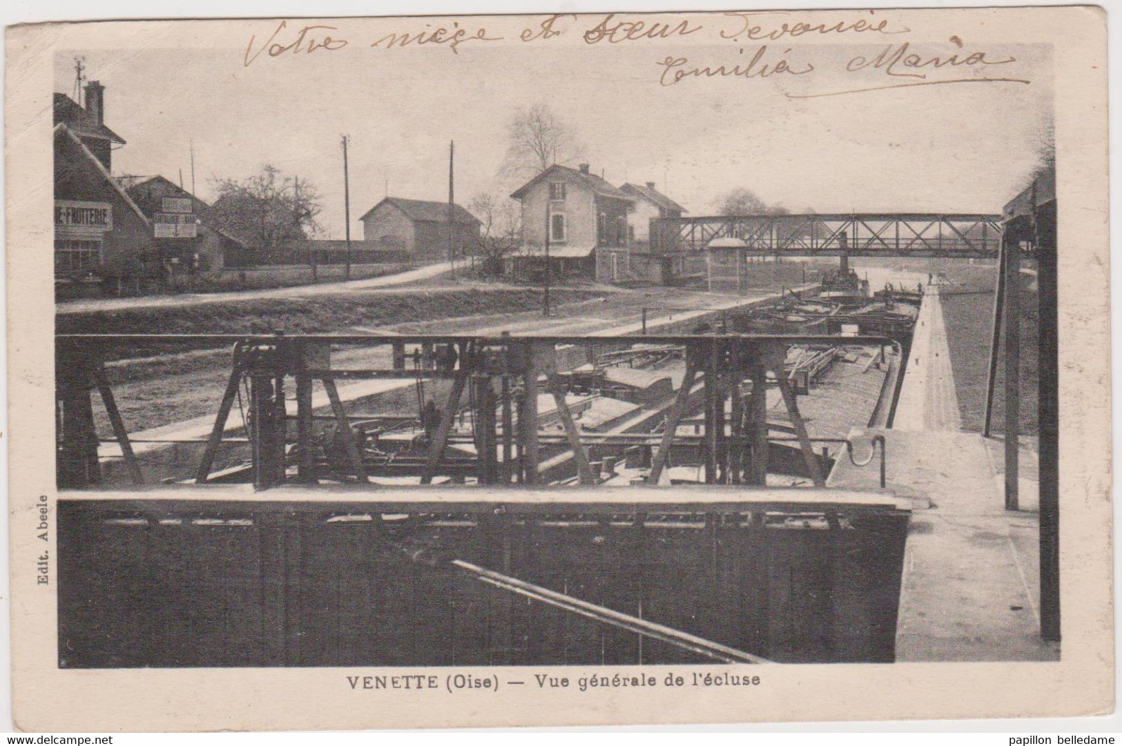 VENETTE   Vue Générale De L'Ecluse - Venette