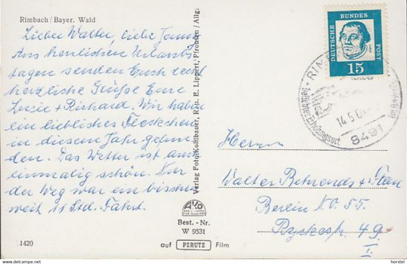 D-93485 Rimbach - Alte Ortsansicht - Nice Stamp - Cham