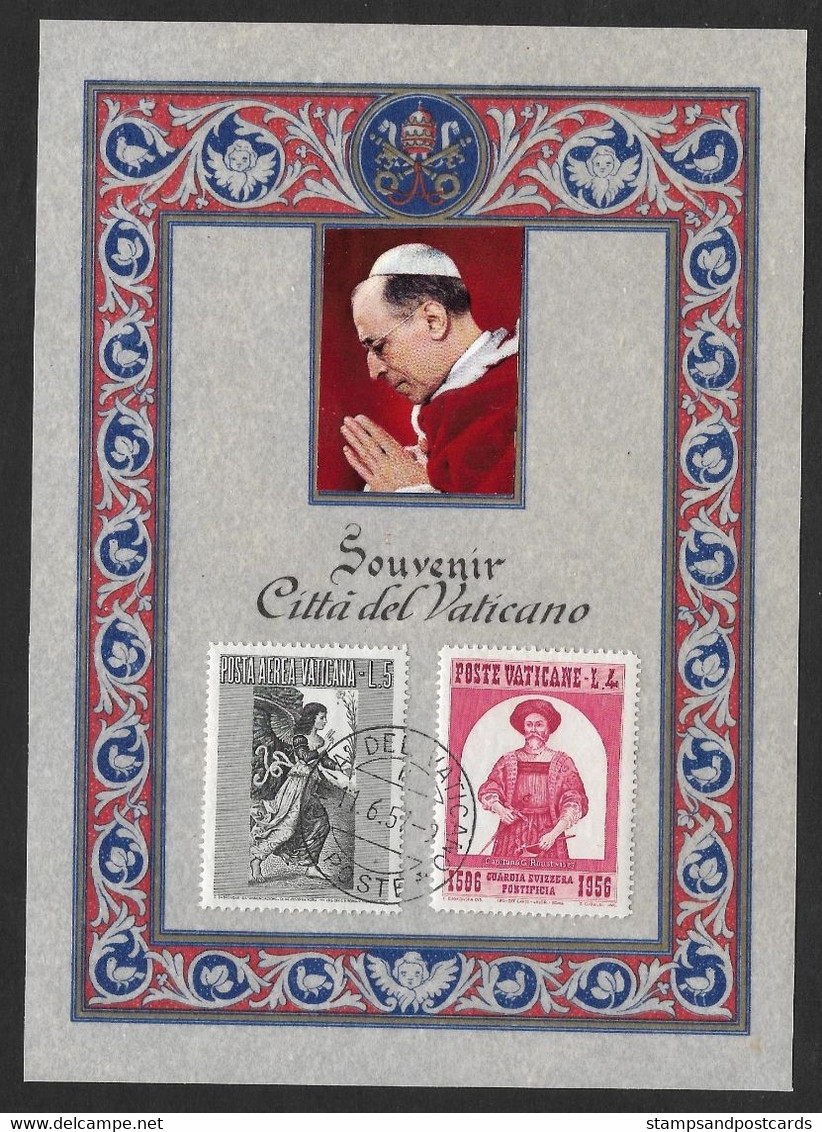 Vatican Souvenir Philatélique Pape Pius XII Pope 1957 - Variétés & Curiosités