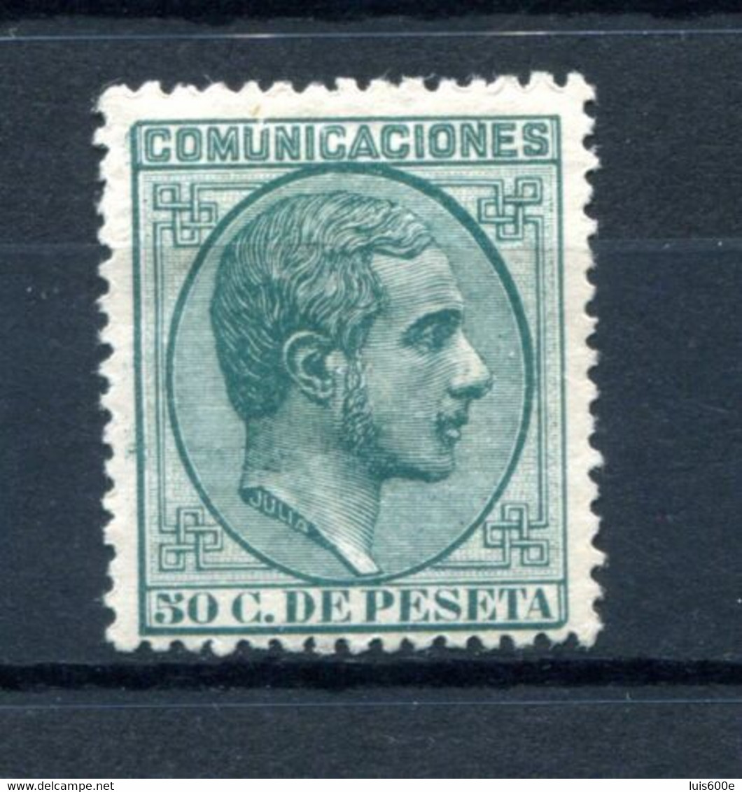 1878.ESPAÑA.EDIFIL 196*.NUEVO CON FIJASELLOS(MH).CATALOGO 133€ - Unused Stamps
