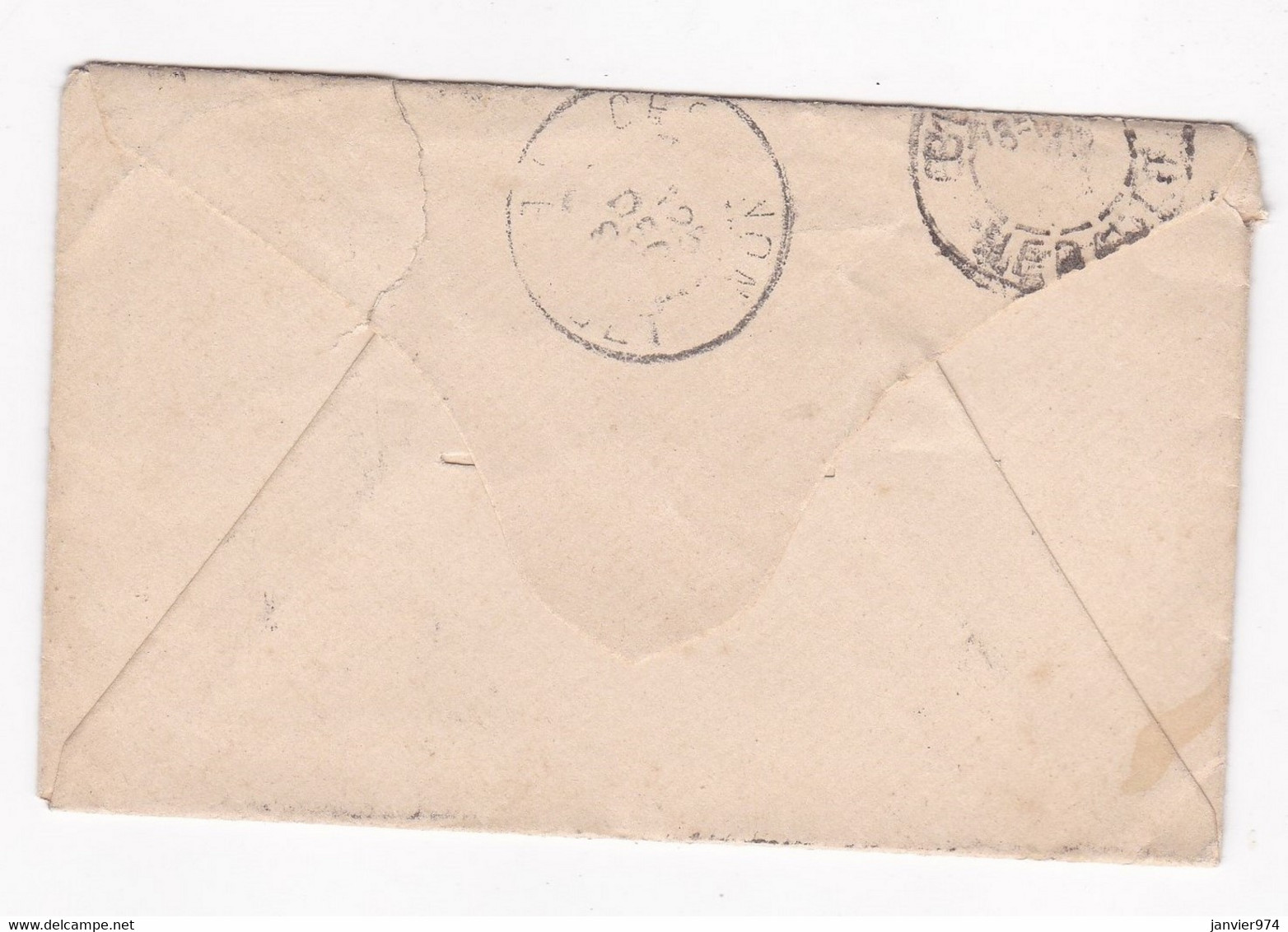 Enveloppe Pour Roquebrun Hérault , Cachet De Cessenon - 1876-1898 Sage (Type II)