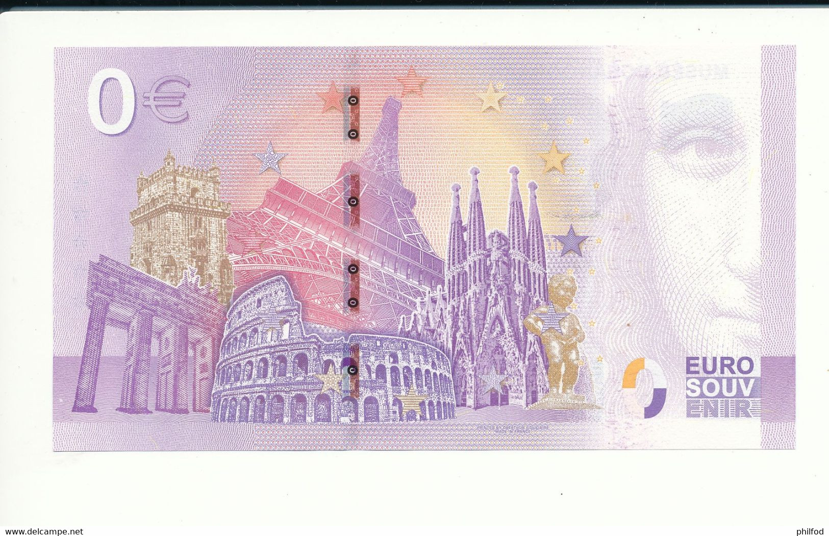 Billet Touristique  0 Euro  - MUSÉE OCÉANOGRAPHIQUE DE MONACO  - UEAW - 2020-1  - ANNIV - N° 33547 - Autres & Non Classés