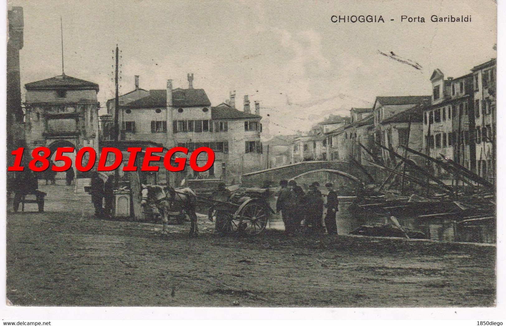 CHIOGGIA - PORTA GARIBALDI F/PICCOLO VIAGGIATA  BELLA ANIMAZIONE - Chioggia