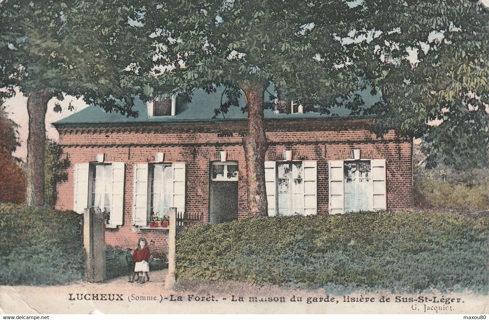 LUCHEUX  -  La Forêt , La Maison Du Garde , Lisière De Sus St Léger - Lucheux