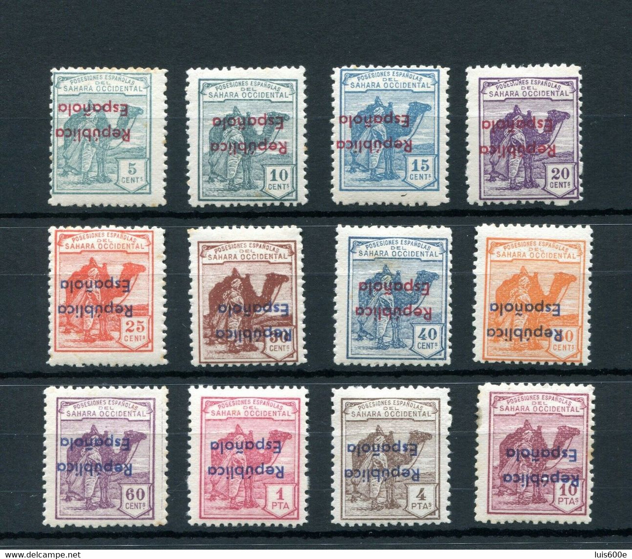 1931.SAHARA.EDIFIL 36Bhi/47Bhi*.NUEVOS CON FIJASELLOS(MH).CATALOGO 625€ - Sahara Español