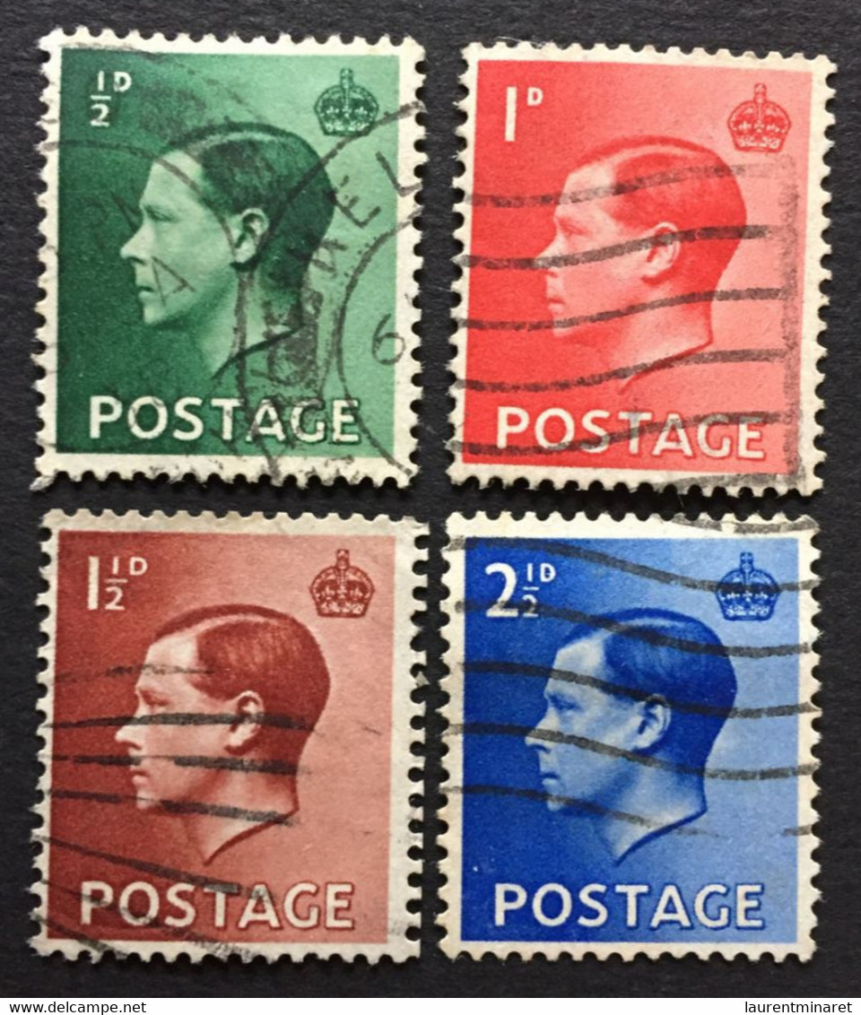 GRANDE BRETAGNE / 1936 / N° Y&T : 205 - 206 - 207 - 208 - Used Stamps