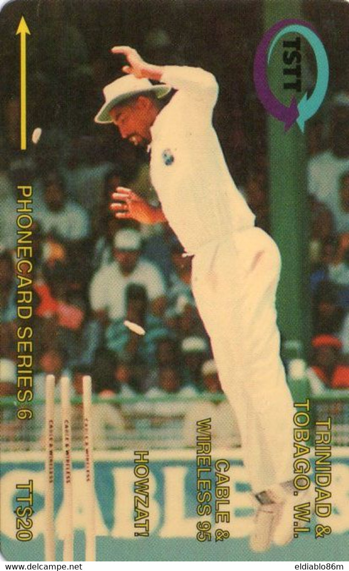 TRINIDAD & TOBAGO - GPT - 62CTTB (Ø) - HOWZAT - SPORT - CRICKET - Trinidad & Tobago