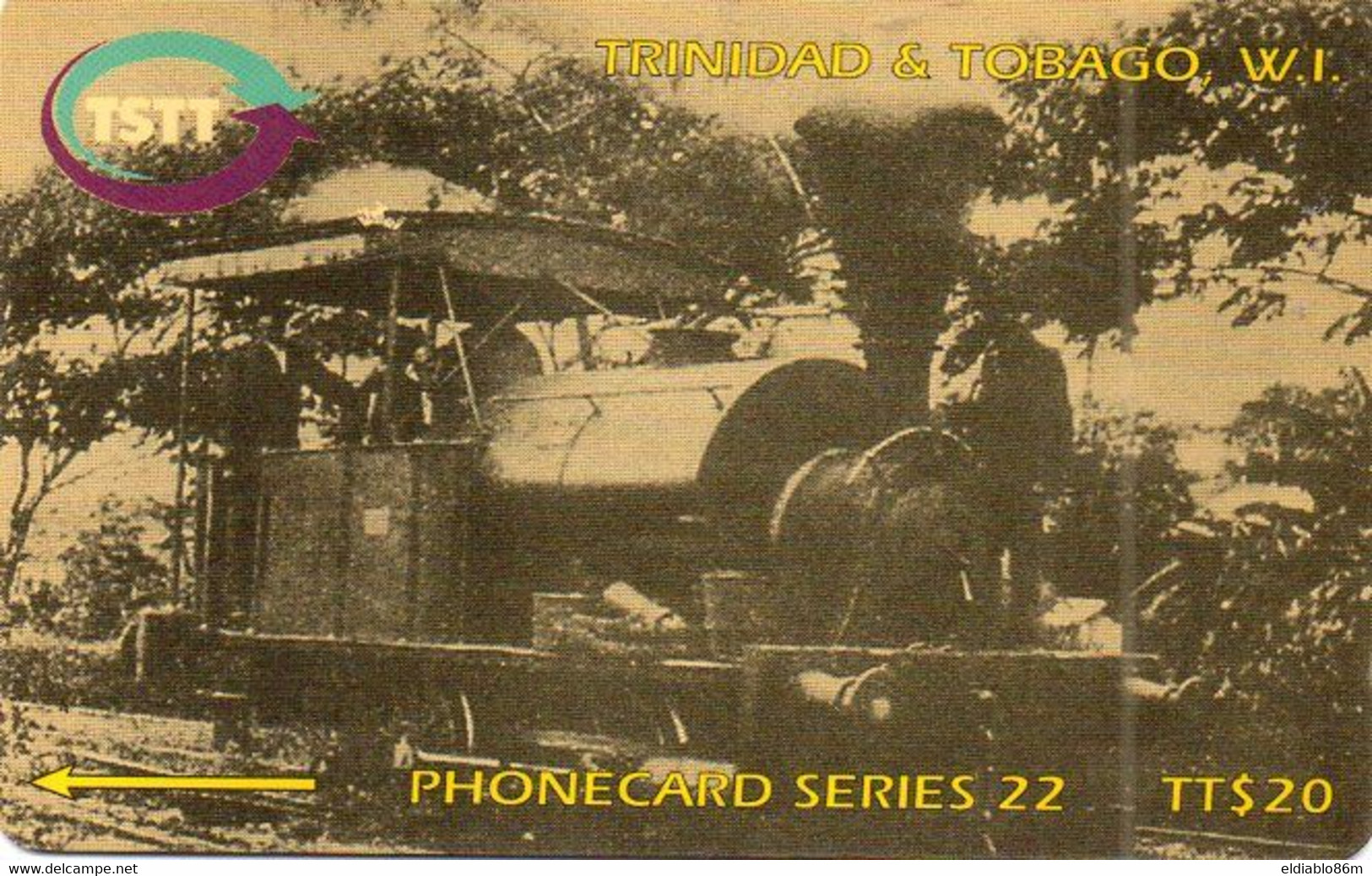 TRINIDAD & TOBAGO - GPT - 205CTTD - THE FIRST TRAIN TO SAN FERNANDO 1892 - Trinidad En Tobago