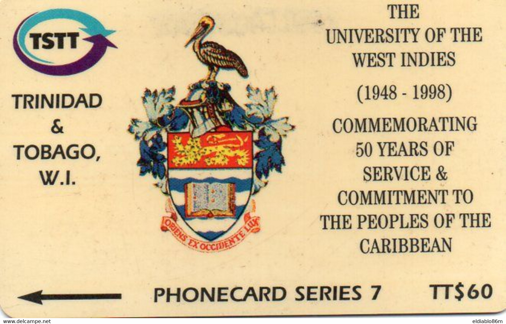 TRINIDAD & TOBAGO - GPT - 245CTTA - 50 YEARS OF UNIVERSITY OF W.I. - Trinidad & Tobago