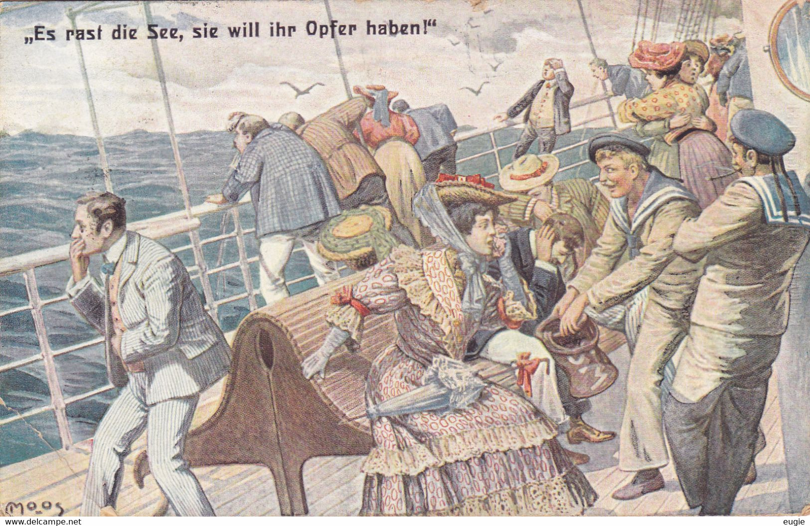 1589/ Moos, Es Rast Die See, Sie Will Ihr Opjes Haben, Mensen Aan Boord Schip - Moos, Carl