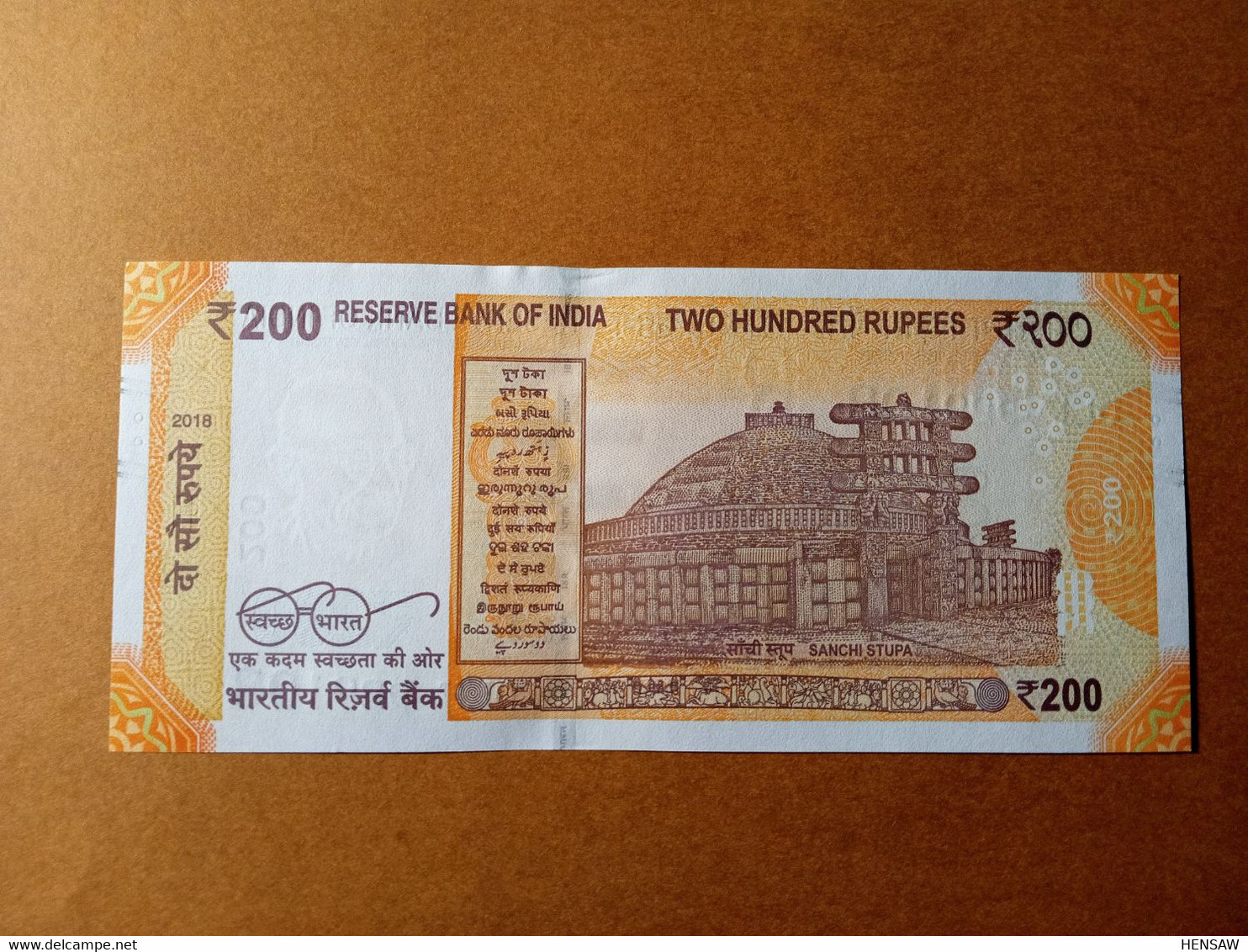 INDIA 200 RUPEES 2018 P 113e UNC NUEVO SC - Inde