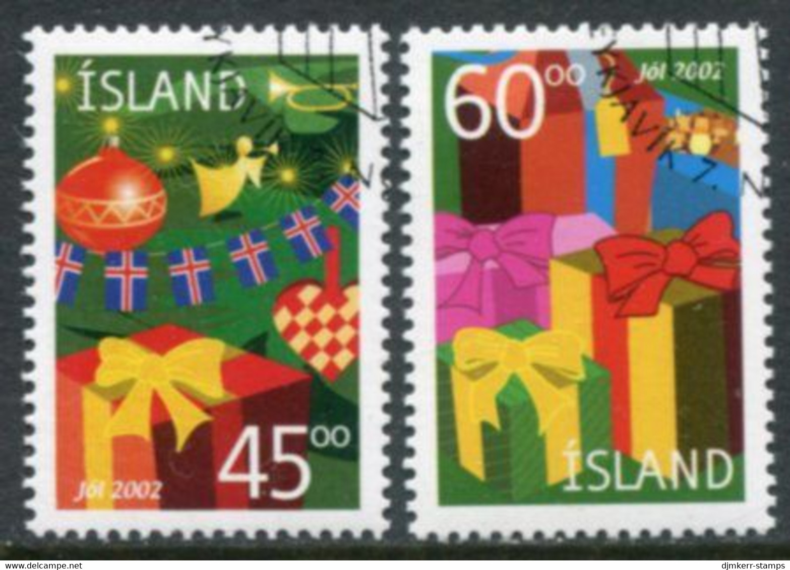 ICELAND  2002 Christmas Used.  Michel 1024-25 - Used Stamps