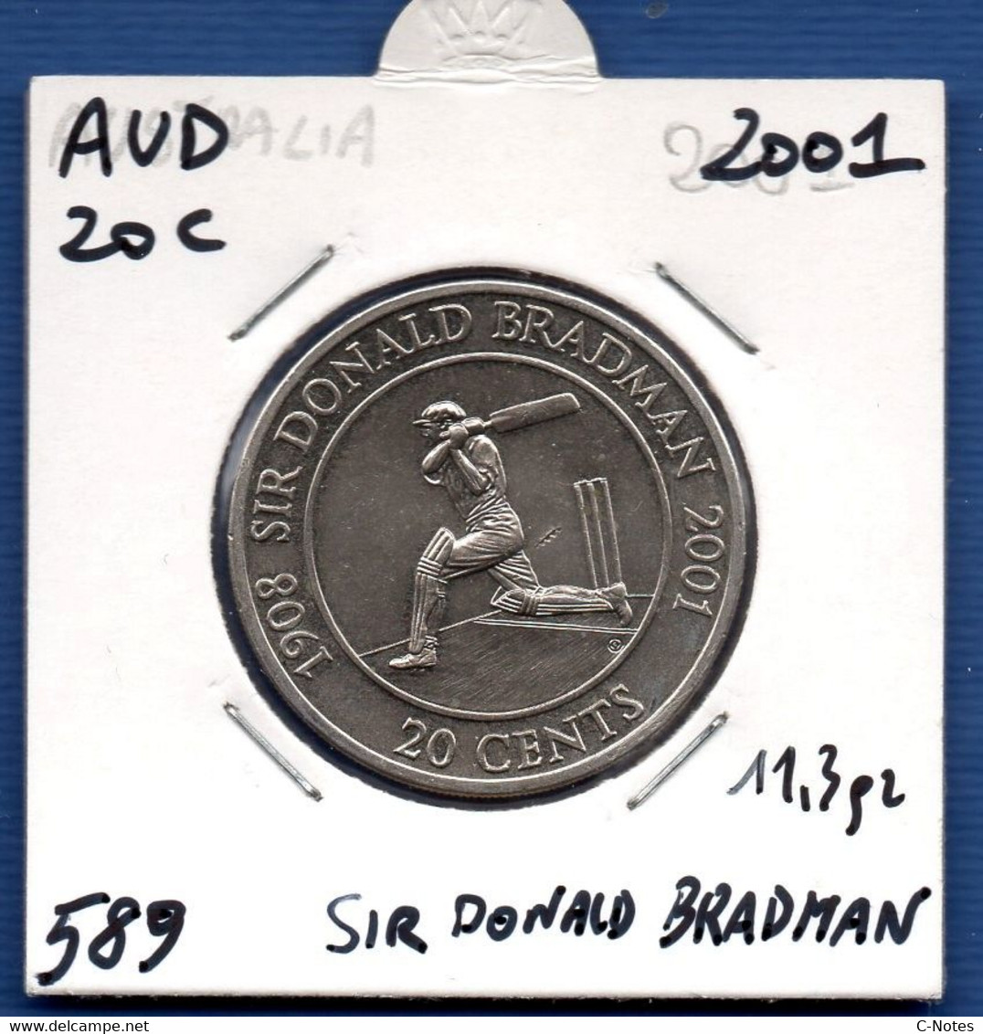 AUSTRALIA - 20 Cents 2001  -  See Photos -  Km 589 - Commemorative - 20 Cents