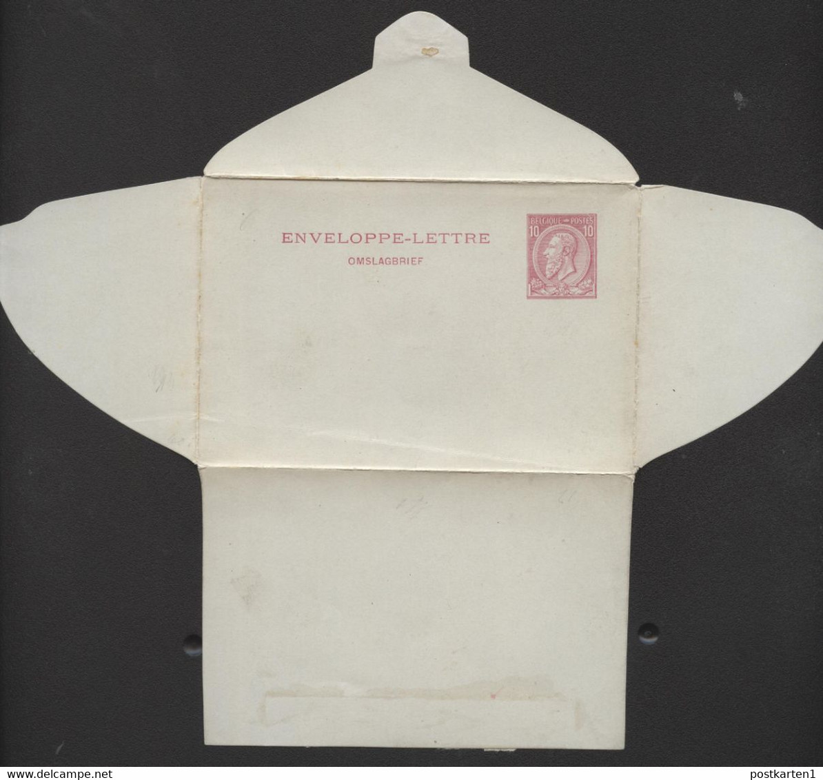 Belgique Enveloppe-lettre SBLP #1 Mi.UB1 Neuf 1888 - Briefumschläge