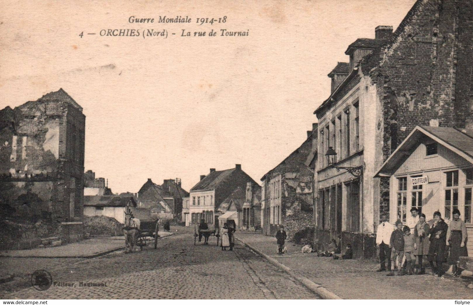 Orchies - La Rue De Tournai - Coiffeur - Villageois - Orchies