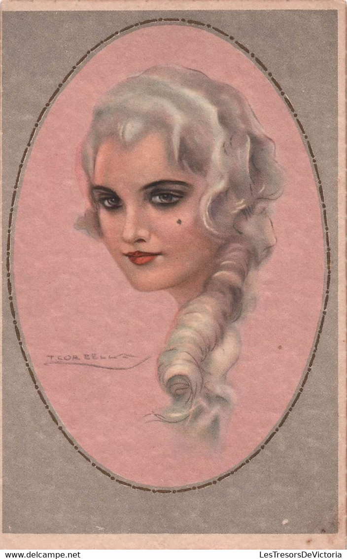 CPA Illustrateur Corbella - Femme Coiffée Style Louis XVI Avec Une Mouche - Portrait - Corbella, T.