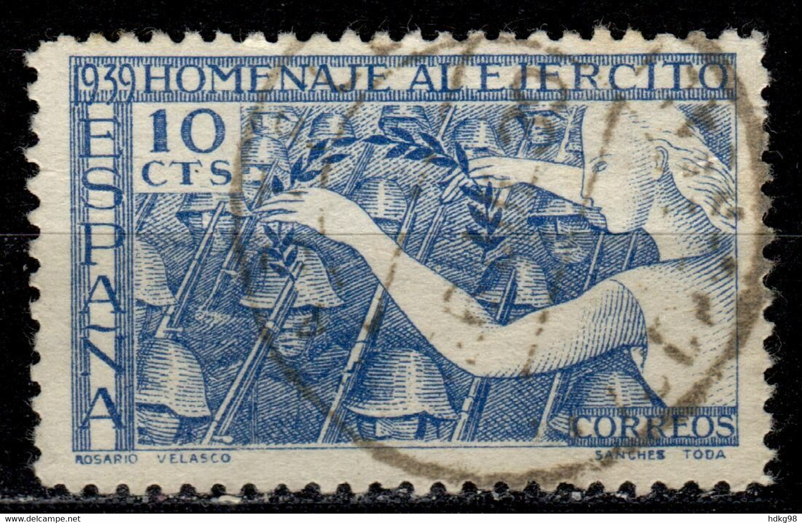 E+ Spanien 1939 Mi 25 Streitkräfte Zwangszuschlagamarke - Military Service Stamp
