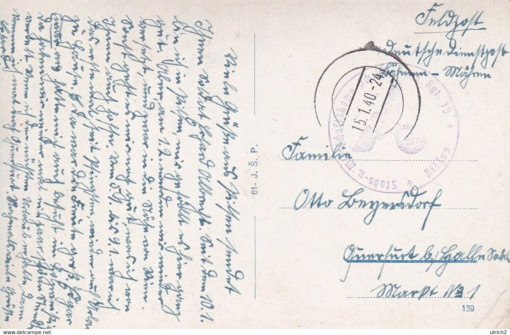 AK Plzen - Multi-view Card - Feldpost 1940 (62926) - Tschechische Republik