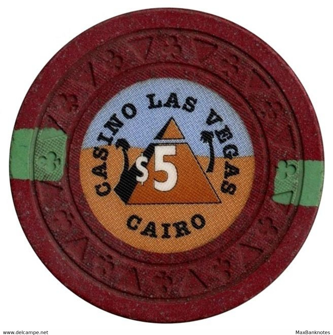 Casino Chip / Egypt / Cairo / Casino Las Vegas / 5 Dollars / Gambling - Casino