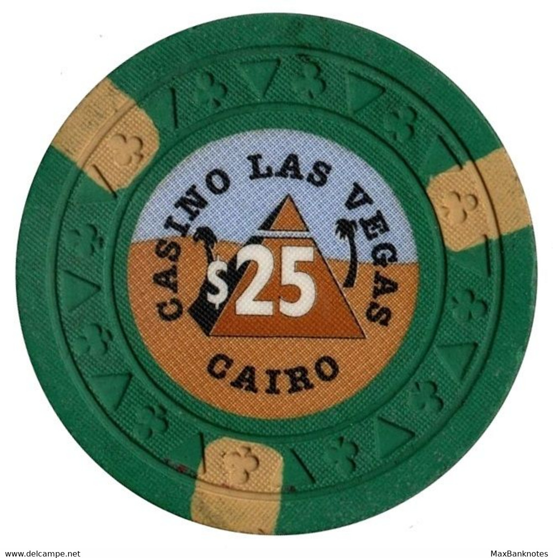 Casino Chip / Egypt / Cairo / Casino Las Vegas / 25 Dollars / Gambling - Casino