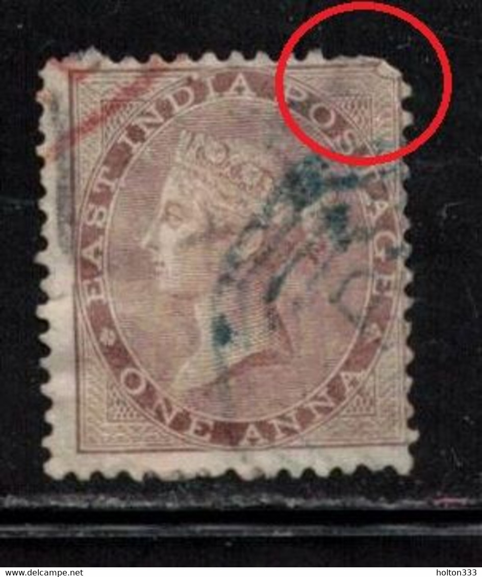 INDIA Scott # 12 Used - 1854 Britse Indische Compagnie