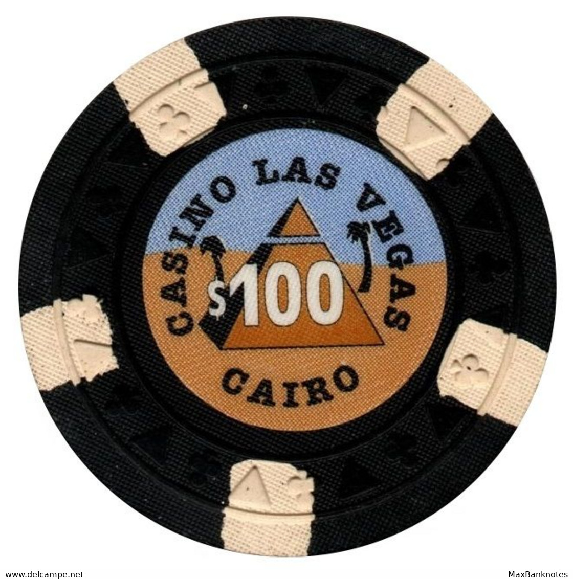 Casino Chip / Egypt / Cairo / Casino Las Vegas / 100 Dollars / Gambling - Casino