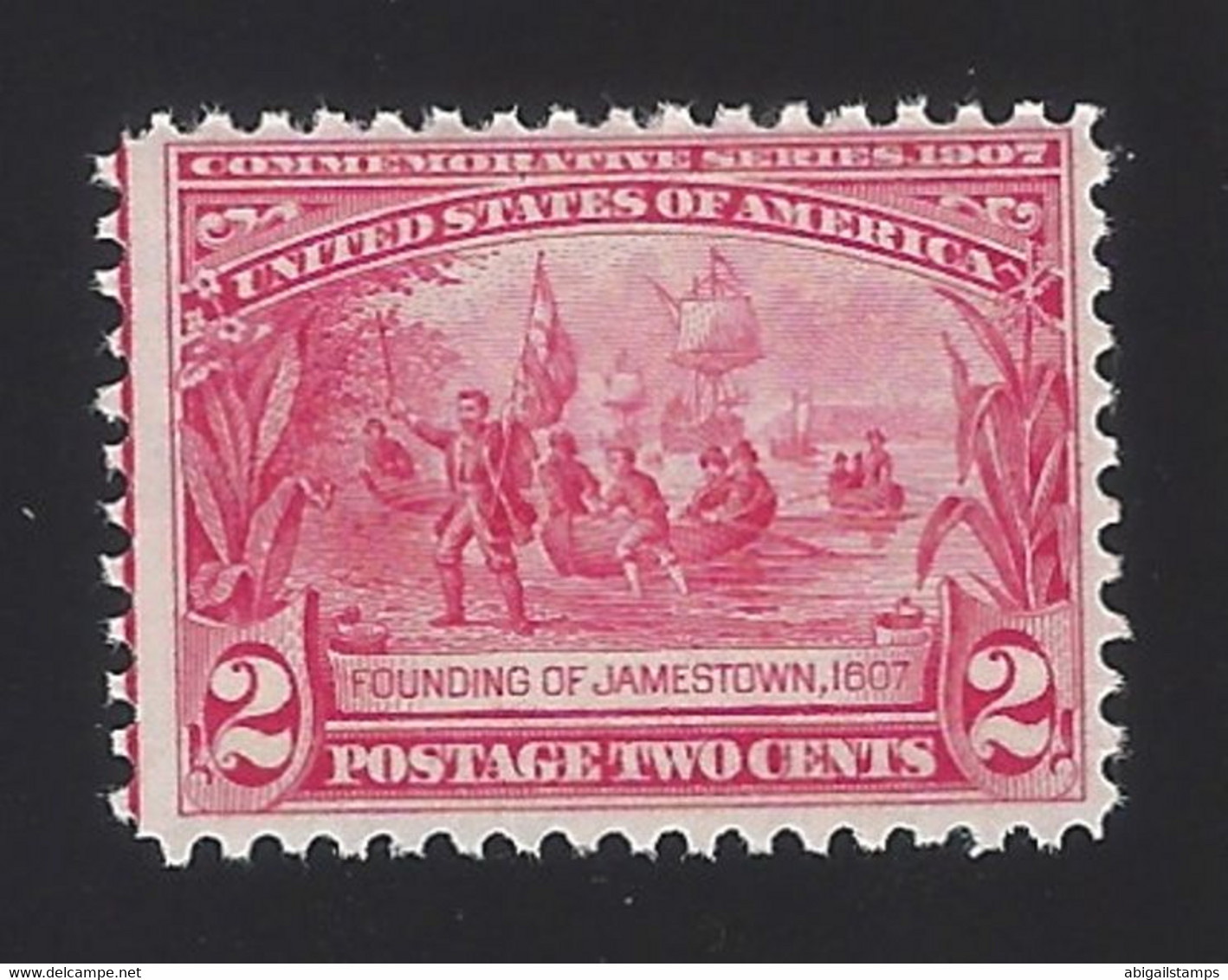 US #329 1907 Carmine Wmk 191 Perf 12 MNH F-VF Scv $75 - Unused Stamps