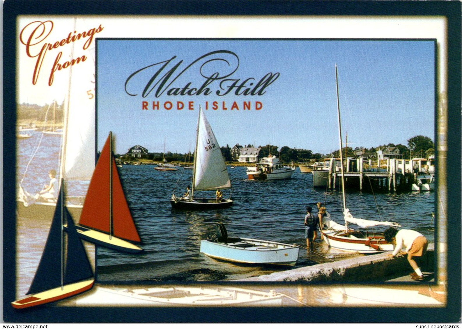 Rhode Island Greetings From Watch Hill - Andere & Zonder Classificatie